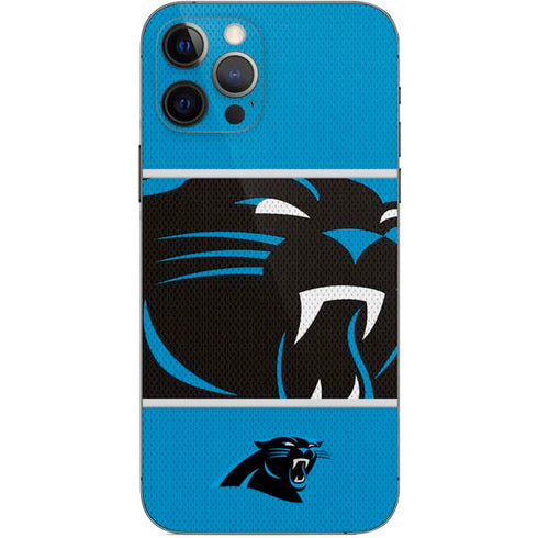 NFL Carolina Panthers Zone Block iPhone 12 Pro Skin
